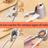 2 PCS Nut Crackers for All Nuts Heavy Duty Walnut Cracker with Non-Slip Handle Pecan Crackers Tools Funnel Walnut