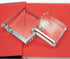 StayMax Clear Crystal Glass Square Display Base for Collectibles (3.14inch*3.14inch*0.7inch)
