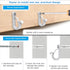 Dolibest 40 Pack Q-Hanger Hooks for Home Christmas Lights, String Light Hooks with Safety Buckle Design for Outdoor
