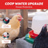 28W -20F, My Favorite Chicken Heated Poultry Waterer Base Electric Chicken Water Heater for Winter, Freeze-Proof