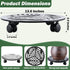 1 Packs 13.6" Large Metal Plant Caddy with PU Wheels Heavy-Duty Wrought Iron Rolling Plant Stands Indoor Outdoor