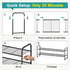 2 Closet 18-Pairs AOODA Long Tier Shoe Rack for Metal Wide Stackable Shoe Storage Organizer for Entryway, Bedroom