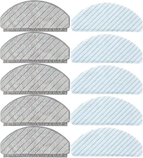 10 Pack Replacement Mop Cloth Pads for ECOVACS DEEBOT OZMO T10/T10 Plus Robot Vacuum