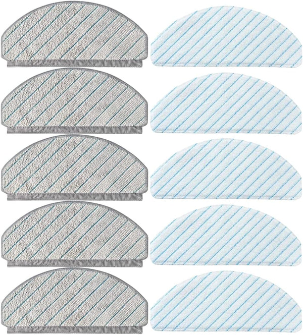 10 Pack Replacement Mop Cloth Pads for ECOVACS DEEBOT OZMO T10/T10 Plus Robot Vacuum