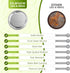 DSJIFGEW 52Pcs Premium Canning Lids - Rings for Regular Mouth Mason Jars, Food Grade Split-Type Metal Canning Kerr Jar