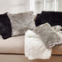 Faux Fur Design Table Runner, 15"x72", in Black