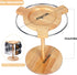 Sunglasses Organizer with 360 Rotating Display, Eyeglasses Rack, Wood Base for 12 Pairs of Eyewear for Desk Dresser