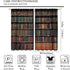 Yearn Jear 2 Sets,42x45 Inch Bookshelf Curtains, Vintage Library with Books Window Treatments for Kids Bedroom, Wooden
