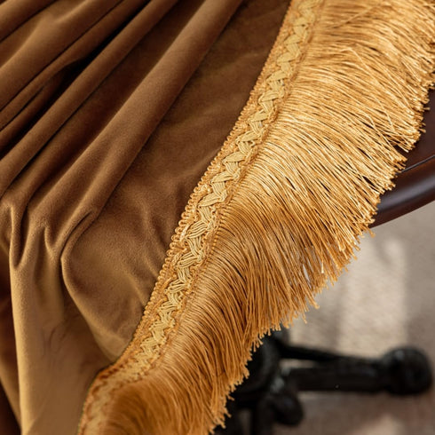 F-CHU 36 36 Inch Small Square Tablecloth x Velvet Table Cloth Solid Camel Small Round Table Cover for Nightstand End