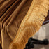 F-CHU 36 36 Inch Small Square Tablecloth x Velvet Table Cloth Solid Camel Small Round Table Cover for Nightstand End