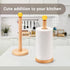 Cambiar Paper Towel Holder, Wooden Kitchen Roll Stand (Yellow Ball)