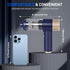 Portable Cordless Car Vacuum Cleaner - 15000 Pa Vacuum & Air Duster, Handheld with LED Light & Multi-Nozzles