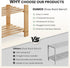 3-Tier 286 lb 11.3 27.6 18 Inches, DUMOS Shoe Rack Bench with Storage, Bamboo Entryway Benches, Wooden Shoe Rack Holds