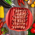 homfanseec Microwave Bacon Tray with Splatter Lid, Bacon Rack, Microwave Easy Bacon Maker, Only Use Medium or Lower