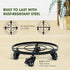 180 Lbs, 14 Inch Idzo Round Heavy Duty Plant Caddy with Wheels, Cast Iron Plant Dolly, Plant Stand with Wheels, Load