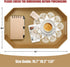 15.7"*10.2"*1.57" Gold Decorative Tray with Handles, Versatile Serving Tray for Coffee Table, Ottoman, Ideal