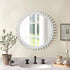 30 Inch ULIKE Round Wood Mirror, Rustic Farmhouse Circle Mirror with Wooden Frame, Modern Wall Decor for Bathroom
