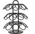 K Cup Holder, Coffee Pod Organizer Carousel for Keurig, Holds 27 Pods, 360-Degree Rotating, Sturdy Metal (Black)