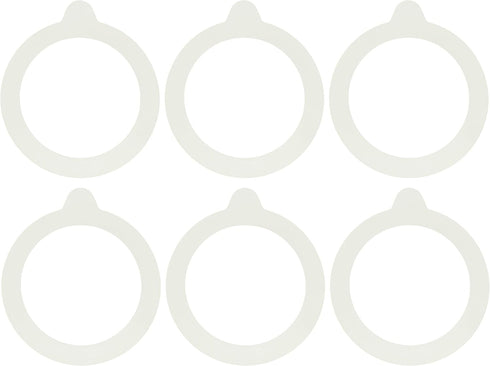 Bormioli Rocco Jar Replacement Gaskets, Set of 6, 3.5’’ Diameter, Food Grade Rubber Sealing Rings