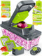 PrepNaturals 12 in 1 Vegetable Chopper with Container - Veggie Cutter, Food Chopper & Onion Chopper for Kitchen (Green)