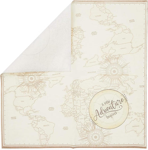 BLUE PANDA 100 Pack Adventure Paper Napkins for Baby Shower or Graduation Party (6.5 x 6.5 In)
