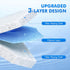 Wizia 40 Count Disposable Toilet Brush Refills - Compatible with Most Toilet Brushes, Easy Cleaning Toilet Bowl Sponge