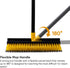 Yocada Double-Sided Floor Scrub Brush, Heavy Duty Triangle Brush for Cleaning Patio Bathroom Garage