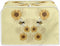 Sunflower Bee Print Toaster Dust Cover, Anti-Scratch Case for Most Standard 2 Slice Kitchen Small Appliances.
