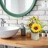 COCOBOO Sunflower Artificial Flowers Pot, Yellow Fake Flower Decor for Home, Bathroom, Kitchen