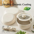 Redchef Ceramic Pots and Pans Set, Non Stick Kitchen Cookware, 5 Piece Non Toxic Pots and Pans Set, Beige