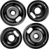 Stove Burner Drip Pans W10288051, 2 Packs 6” and 8" Black Porcelain Covers for Electric Stove