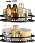 KES Shower Caddy Corner, Self-Adhesive Stainless Steel Shower Organizer, Matte Black 2 Pack