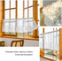 Molaxhome White Lace Valances for Windows, 51x16inch, Semi Sheer Curtain for Kitchen Cafe