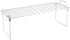 Whitmor Wire Grid Stacking Shelf Medium, 7"D x 18"W x 7"H, White