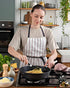 Spaghetti Spoon and Pasta Tong, Non-stick Silicone Spoon Server Fork with Stainless Steel Handle for Noodles