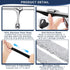 17'' 60'' 12'' (60'' - Metal Squeegee with Extension Pole for Window,Glass Door,Mirror, Wide Telescopic Shower Squeegee
