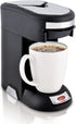 Café Valet Single Serve Coffee Maker, Brews 10 Ounces of Coffee or Hot Water, Compatible Coffee Packs