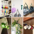 Adhesive Hooks Removable Wall Hooks, 13 LB Ceiling Hook, Transparent Seamless Waterproof, 10 Pack