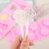 AUEAR 2 Pack Paw Silicone Lollipops Mold with Sticks, 6-Capacity Chocolate Hard Candy Ice Cream Making Decoration