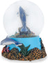 Elanze Designs Coral Reef Dolphin Pod, 100MM Wind Up Musical Glitter Water Snow Globe Decoration