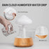 300ml 7 Rain Water Drop Humidifier - Mushroom Cloud Lamp Humidifier, Essential Oil Diffusers, White Noise Aromatherapy