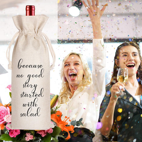 LANBAIHE Wine Gifts Bag for Housewarming, Wedding, Birthday, Retirement, Engagement, New Job Gifts