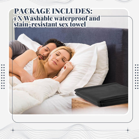 Fanfanwin 1 80 80 Pcs Couples Waterproof Mat x in Lover Reusable Stainproof Blanket Quiet Easy Use Mattress Protector