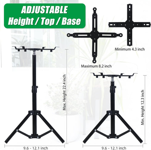 UYEDUJZ 12-22" (4.3-8.6" Adjustable Plant Risers for Inside Pots, Rise Planter Inserts for Large Pots, Planter Lift