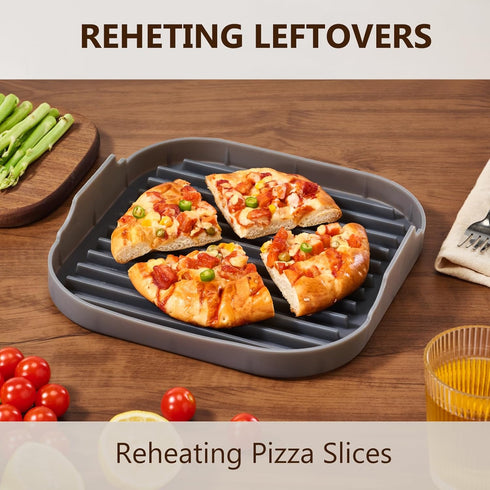 Large Grey Silicone Bacon Cooker for Microwave - Perfect for Crispy Bacon