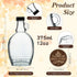 12 12 oz FoldTier Pcs Glass Maple Syrup Bottles Clear Reusable Glass Bottles with Lids Loop Handle and Maple Syrup