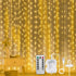 AOMIG Fairy Curtain Lights,300 LED Warm White Window Curtain String Light,8 Modes 9.89.8Ft
