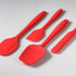 4 Piece Silicone Spatula Set, Flexible Heat Resistant Non-scratch Baking Cooking Rubber Spatulas with Stainless Steel