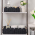 Set 2 CubesLand Scalloped Edge Decor Baskets for Home, Living Room, Toilet Paper Storage Basket for Over Toilet Shelf