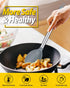 Pack of 2 Large Silicone Cooking Spoon - Non Stick Solid Basting Spoons, Heat-Resistant Kitchen Utensils for Mixing,